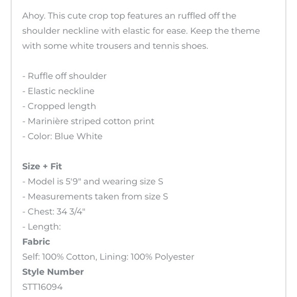 Sugar L!ps Off the Shoulder Crop Top - Picture 4 of 4